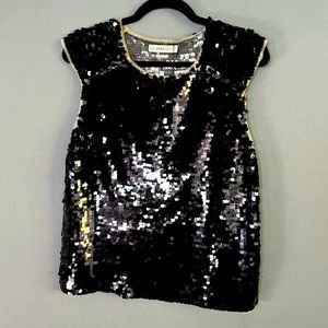 Zara Black sequin top. Size Medium! Brand NWT !